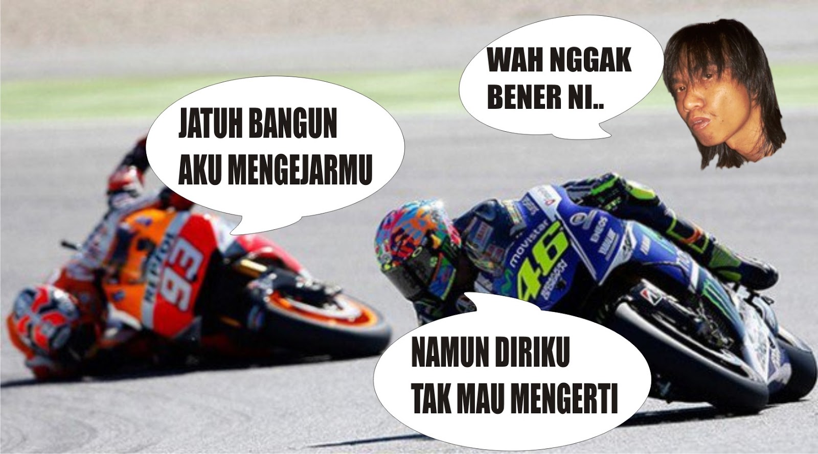 Akusajalahaku MEME LUCU KOCAK ROSSI Marquez