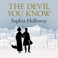 Audiobook cover for The Devil You Know by Sophia Holloway.