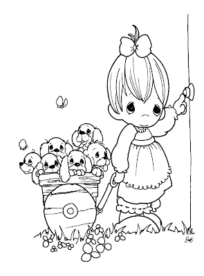 Precious Moments for Love Coloring Pages