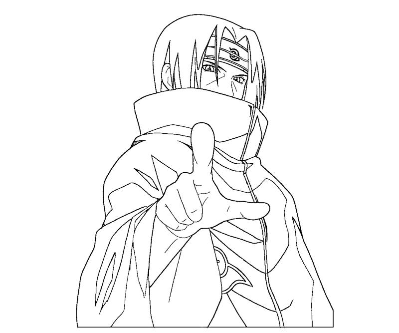 Printable Itachi Uchiha 11 Coloring Page