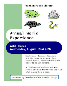 Animal World Experience - 8/19 - 4:00 PM