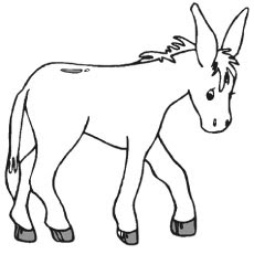 Printable Donkey Coloring Pages For Print Online