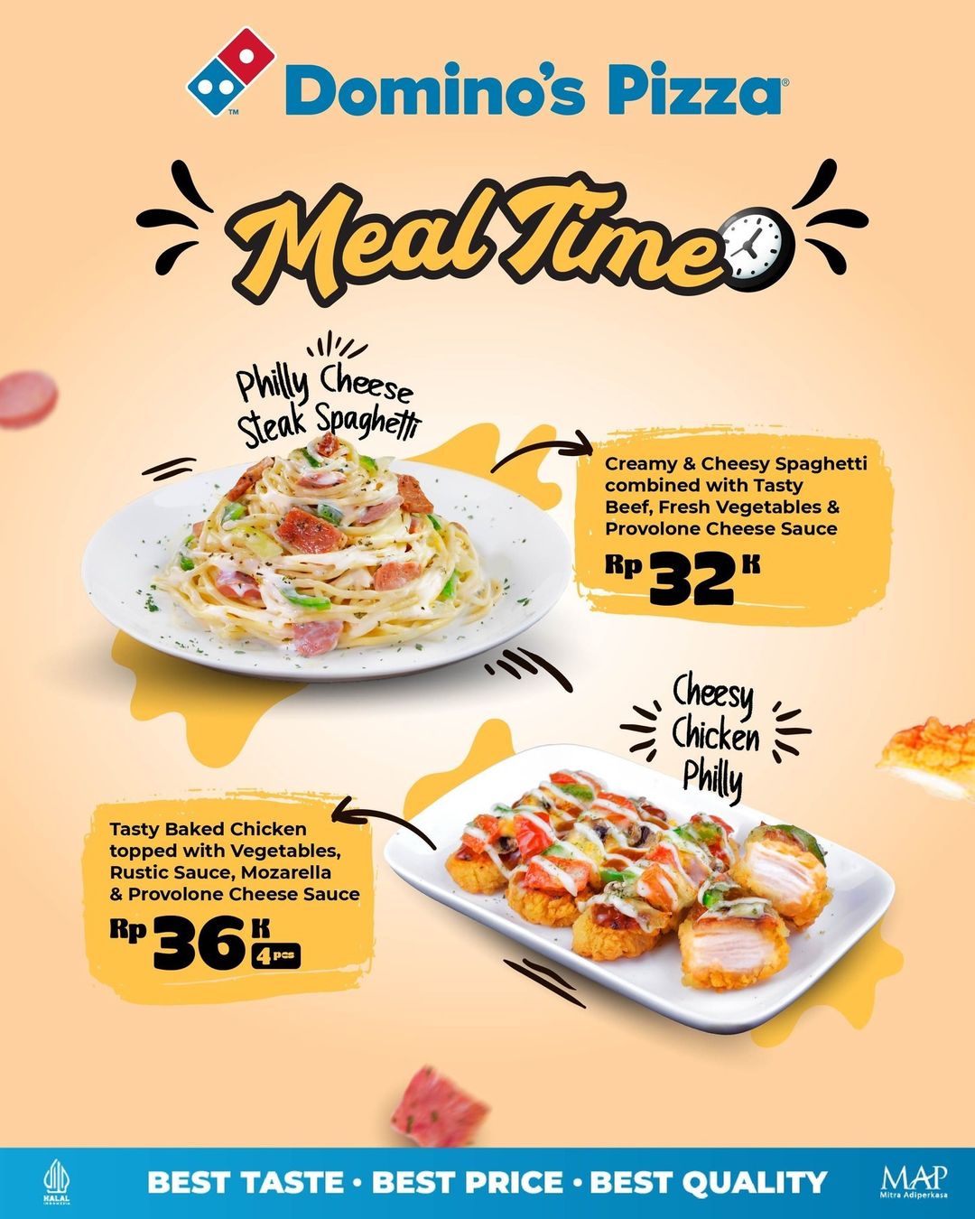 DOMINO’S PIZZA Promo MEAL TIME – Harga Menu Mulai dari Rp. 32K