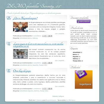 serenity_02 free blogger template for personal blog