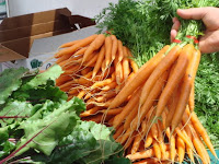 Selling Carrots in the Ladner Village Market