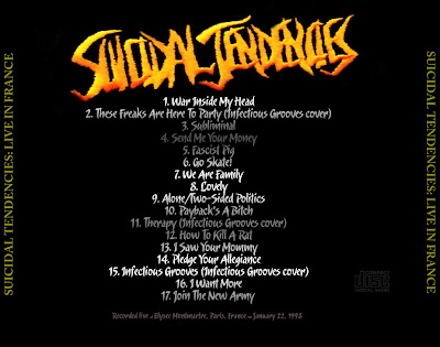 Suicidal Tendencies Live in Paris No Label