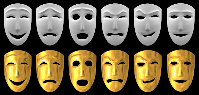 theater masks human emotions