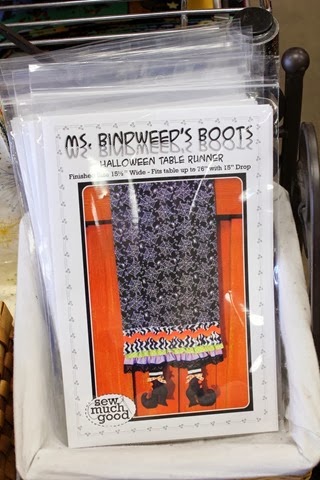 Ms. Bindweed's Boots Table Runner via The Fabric Mill Blog