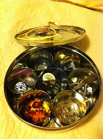 Indian massala dabba spice box used to store jewelry