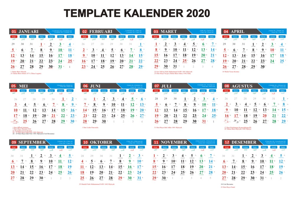  Kalender  Indonesia Tahun 2021  CDR  JPG PDF Masehi Hijriyah 