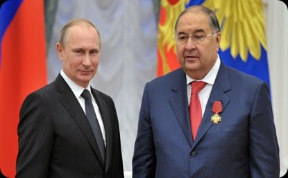 Alisher Usmanov and Putin