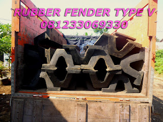 Rubber Fender Type V, Rubber Bumper Pelabuhan, Rubber Fender Indonesia