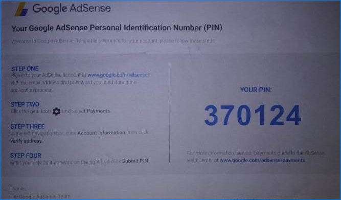 Google Adsense में PIN (Address) verify कैसे करे? Full guide in Hindi