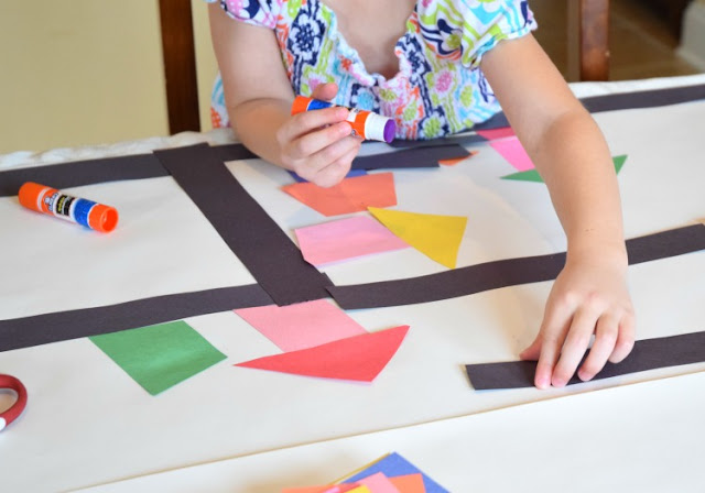 Invitation To Create: City Planner. Open ended creative construction or building paper craft for kids. Great for fine motor development. Perfect for preschoolers, kindergartners, and elementary students, and allows exploration of shapes and colors.