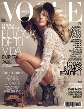 Anja Rubik - Spanish Vogue Cover