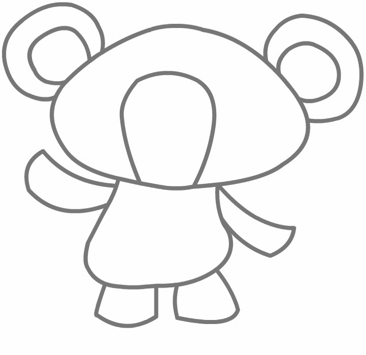 Home-Spun-Around: Saturday Art School: How to draw a cute Bear!