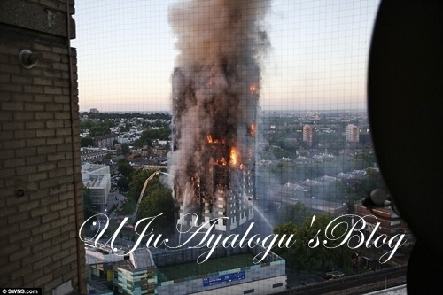 BREAKING News: Huge Inferno Engulfs 27-storey London Residential Tower as Families Remain Trapped Inside (Photos)