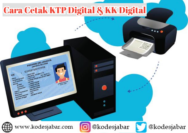 Cara Cetak KTP Digital dan Kartu Keluarga Digital