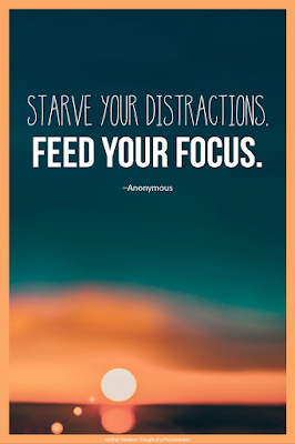 Starve your distractions, Feed your Focus, Quote, great quotes, Picture Quotes, Motivational Quotes, Inspirational Quotes, Another Random Thought of a Procrastinator