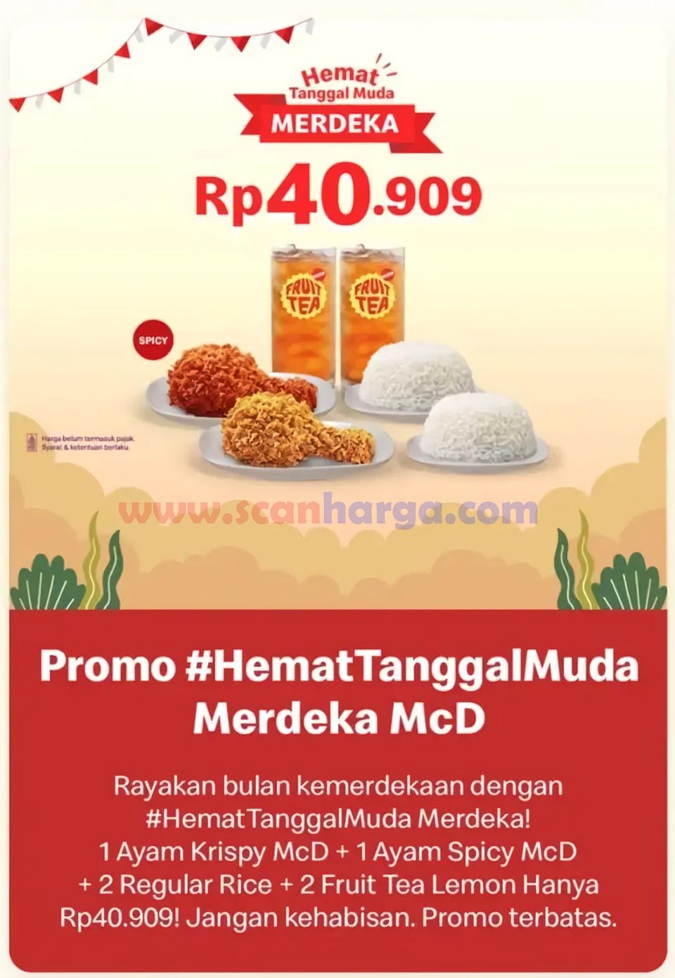 Promo McDonalds Merdeka - dengan Tukar Kode Kupon MCD