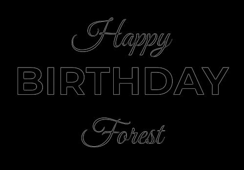 Happy Birthday Forest (Animated GIF)