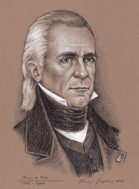 James K. Polk. 11th President of the United States. Freemason. by Travis Simpkins