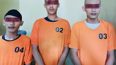 Tiga Tersangka Pelaku Cabul Ditangkap Satreskrim Polres Serang Kota Polda Banten