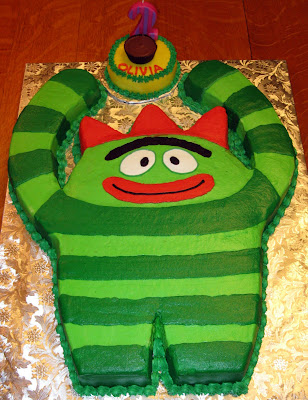Gabba Gabba Birthday Cake on Macauthor Park Cakes  Brobee Yo Gabba Gabba Cake For Olivia  On Her