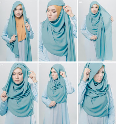 Tutorial hijab wisuda pashmina terbaru