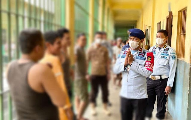 Momentum Halalbihalal, Kalapas  Klas I Medan Pantau Hunian WBP