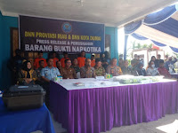 BNN Provinsi Riau bersama BNN Kota Dumai, Melakukan Pemusnahan Barang Bukti (BB)  Narkotika Golongan 1 Jenis Sabu Seberat 15 kg Lebih dan 3.726 Butir Pil Ekstasi.