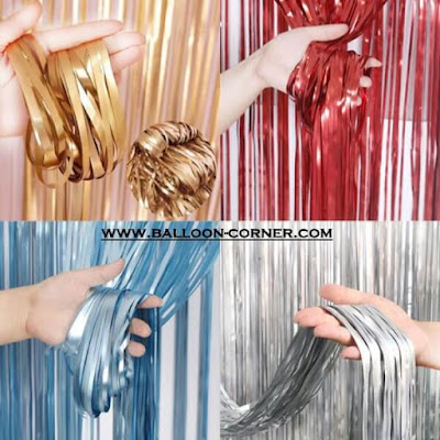 Foil Curtain / Tirai Foil Soft Colour (MURAH)