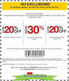 Free Printable JCPenney Coupons