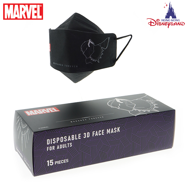 「香港迪士尼樂園網上商店」（Hong Kong Disneyland eStore）新上架商品, MARVEL「鐵甲奇俠」及「黑豹」成人立體口罩, HKDL, 漫威, Face Mask, Iron Man, Black Panther