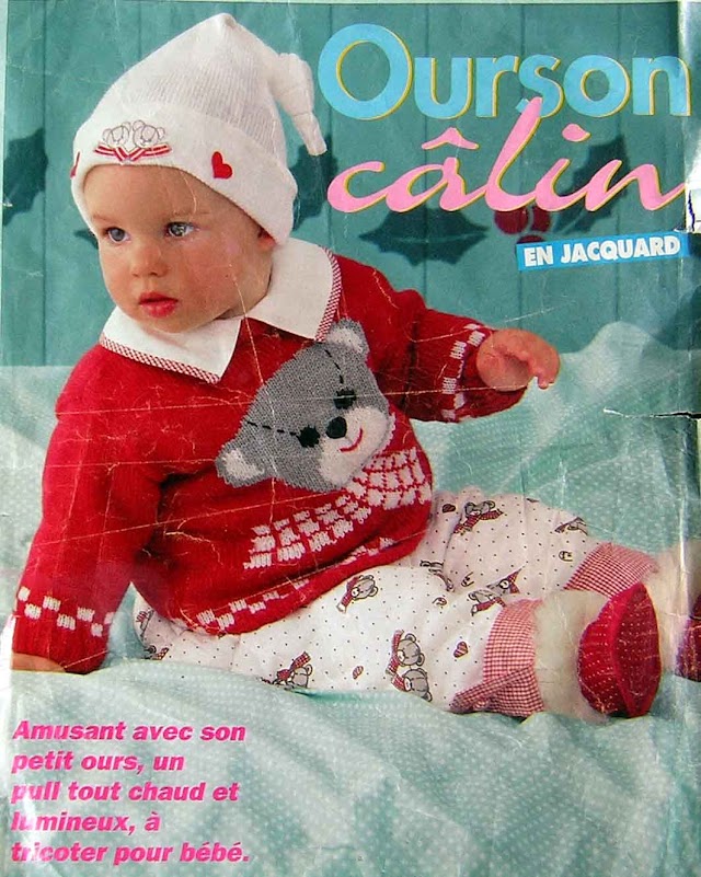 Ourson Câlin  -Tricô Para Bebês