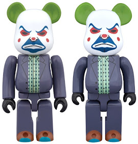 The Dark Knight Bank Robber Edition The Joker 100% & 400% Be@rbrick Vinyl Figures by Medicom