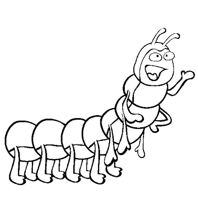 Caterpillar Coloring Page