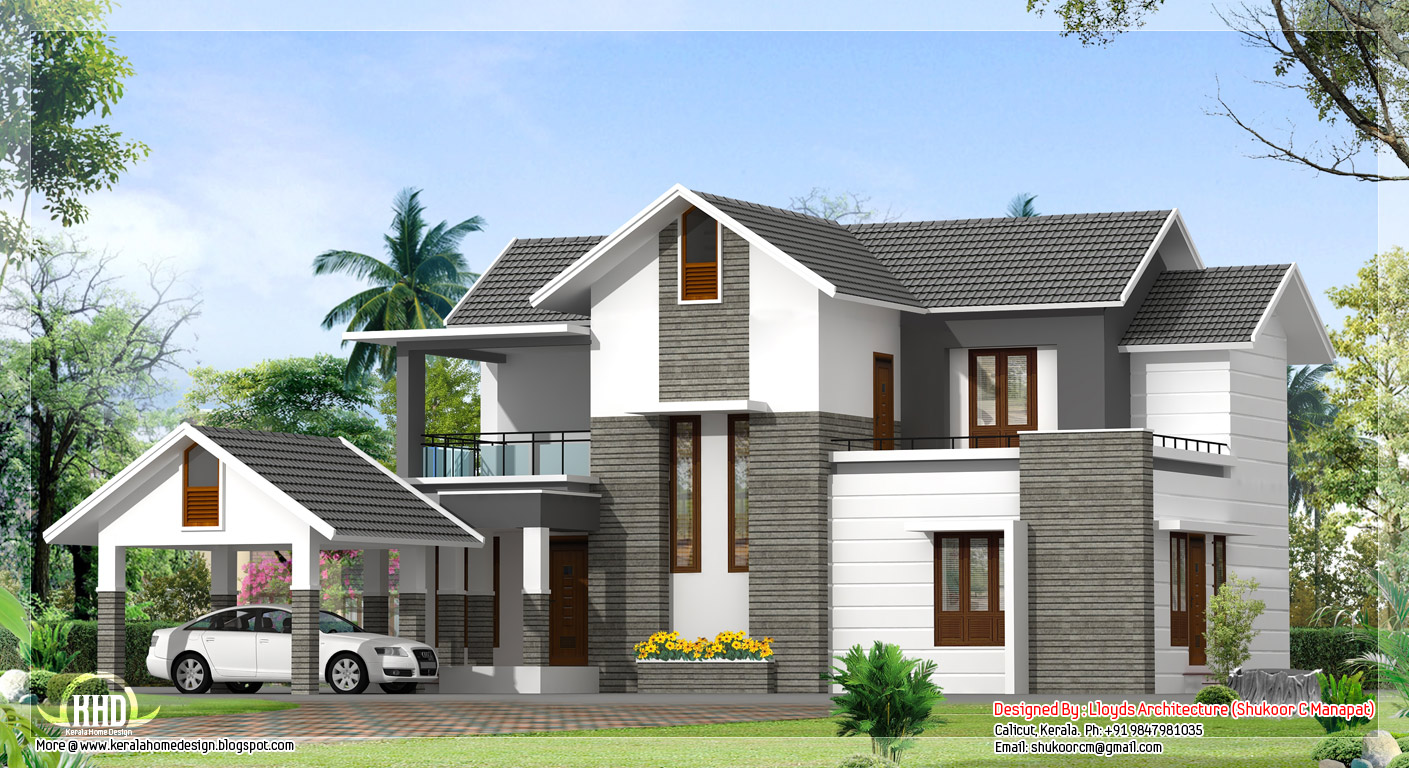  villa plan and elevation - Kerala home design and floor plans