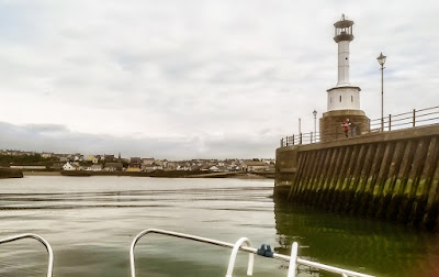 Photo of Ravensdale passing Maryport lighthouse on our way back home