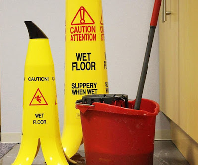 Banana Peel Safety Cones, More Noticeable Than The Common "A-Frame" Floor Sign