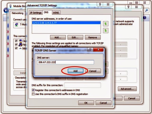 advanced tcp ip settings