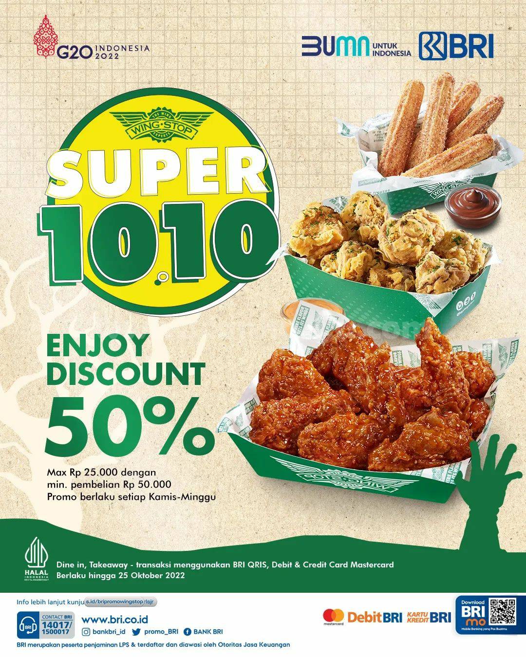 Promo WINGSTOP SUPER DEAL 10.10 Oktober Spesial