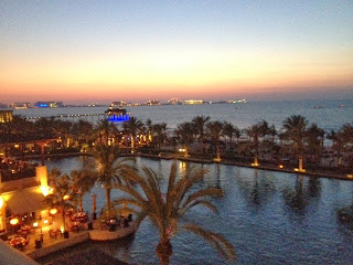 Night view from the terrace of the club executive lounge Mina A'Salam 1 