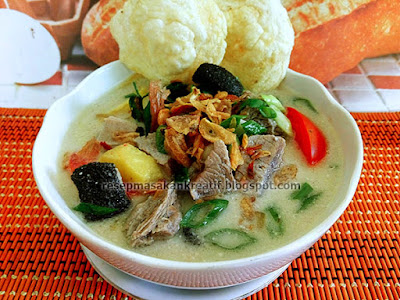 Resep Soto Daging Sapi Santan Khas Betawi