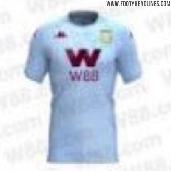 Kappa Aston Villa 19 20 Home Away Third Premier League Kits Leaked New Picture Footy Headlines