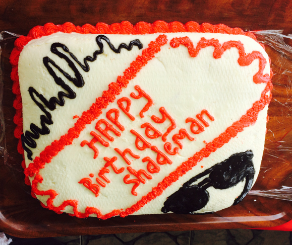 Shademan's birthday cake