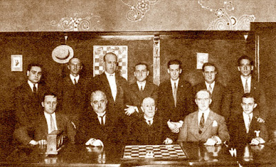 Participantes en el Torneo Nacional de Ajedrez de Barcelona 1926