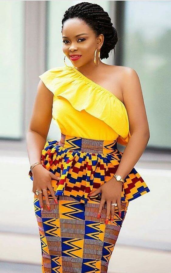34 Latest Ghanaian Kente  Dresses Styles  For Engagement To 