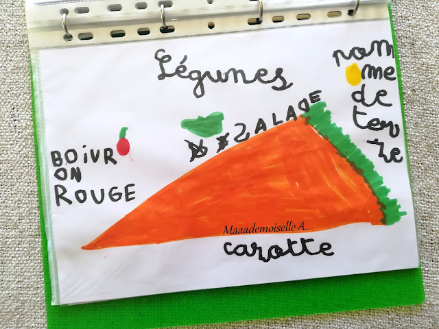 || Activité - Cahier sur les légumes