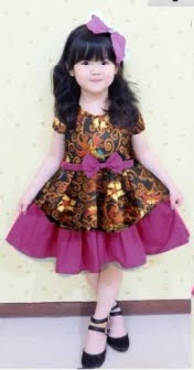 dress batik anak modern